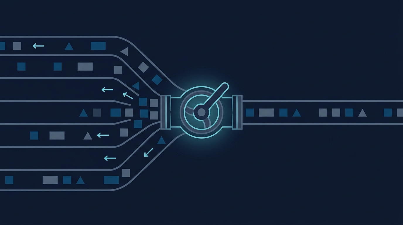 Backpressure: Cómo Controlar el Flujo en Sistemas Distribuidos · Daniel Tinizaray